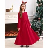 image:imageStelle Girls Long Sleeve Maxi Dress with Pockets 615 YearsRed