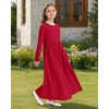 image:imageStelle Girls Long Sleeve Maxi Dress with Pockets 615 YearsRed