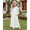image:imageStelle Girls Long Sleeve Maxi Dress with Pockets 615 YearsWhite