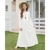 image:imageStelle Girls Long Sleeve Maxi Dress with Pockets 615 YearsWhite