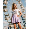 image:imageStelle Girls Metallic Skirt with Short High Waisted Skort 615 YearsLavender