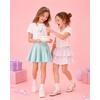 image:imageStelle Girls Metallic Skirt with Short High Waisted Skort 615 YearsLight Blue