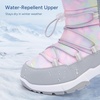 image:imageStelle Girls Snow Boots with Side Zipper Kids Warm Winter BootsCotton Candy Marble