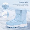 image:imageStelle Girls Snow Boots with Side Zipper Kids Warm Winter BootsIcy Blue