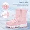 image:imageStelle Girls Snow Boots with Side Zipper Kids Warm Winter BootsPink