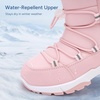 image:imageStelle Girls Snow Boots with Side Zipper Kids Warm Winter BootsPink