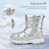 image:imageStelle Girls Snow Boots with Side Zipper Kids Warm Winter BootsSilver