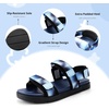 image:imageStelle Girls Summer Casual OpenToe Flat Toddler Kids SandalsBlue Ombre