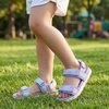 image:imageStelle Girls Summer Casual OpenToe Flat Toddler Kids SandalsLilac Mint