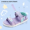 image:imageStelle Girls Summer Casual OpenToe Flat Toddler Kids SandalsLilac Mint