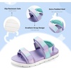 image:imageStelle Girls Summer Casual OpenToe Flat Toddler Kids SandalsLilac Mint