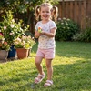 image:imageStelle Girls Summer Casual OpenToe Flat Toddler Kids SandalsRainbow