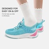 image:imageStelle Girls Tennis Shoes with DIY Charms Slipon Kids SneakersAqua