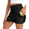 image:imageStelle Girls Tennis Skirts Ruffle Golf Athletic Skorts with PocketsBlack