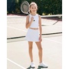image:imageStelle Girls Tennis Skirts Ruffle Golf Athletic Skorts with PocketsWhite