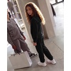 image:imageStelle Girls Velour Tracksuits Zip Up Hoodies Joggers with Pockets 515 YBlack