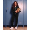 image:imageStelle Girls Velour Tracksuits Zip Up Hoodies Joggers with Pockets 515 YBlack