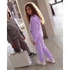 image:imageStelle Girls Velour Tracksuits Zip Up Hoodies Joggers with Pockets 515 YLilac