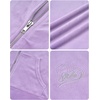 image:imageStelle Girls Velour Tracksuits Zip Up Hoodies Joggers with Pockets 515 YLilac