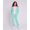 image:imageStelle Girls Velour Tracksuits Zip Up Hoodies Joggers with Pockets 515 YMint Green