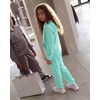 image:imageStelle Girls Velour Tracksuits Zip Up Hoodies Joggers with Pockets 515 YMint Green