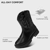 image:imageStelle Kids Cowboy Boots Toddler Girls Boys Western BootsBlack