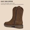 image:imageStelle Kids Cowboy Boots Toddler Girls Boys Western BootsChestnut