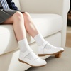 image:imageStelle Mary Jane Shoes for Girls School Uniform Flats Dress Shoes Church for LittleBig KidsWhite