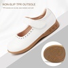 image:imageStelle Mary Jane Shoes for Girls School Uniform Flats Dress Shoes Church for LittleBig KidsWhite