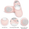 image:imageStelle Toddler Ballet Shoes for Girls Boys PU Leather LaceFree DanceBallet Pink