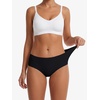 image:imageStelle Womens 5Pack Seamless Hipster Underwear No Show Panties2 Black2 Almondcocoa
