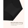 image:imageStelle Womens 5Pack Seamless Hipster Underwear No Show Panties5 Black