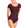 image:imageStelle Womens Ballet Leotard for Dance Scoop Neck Double Lined BodysuitCherry