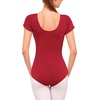 image:imageStelle Womens Ballet Leotard for Dance Scoop Neck Double Lined BodysuitCrimson