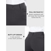 image:imageStelle Womens Bootcut Stretch Dress Work Pants Slacks with Pockets Pull OnCharcoal Grey