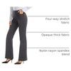 image:imageStelle Womens Bootcut Stretch Dress Work Pants Slacks with Pockets Pull OnCharcoal Grey