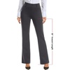 image:imageStelle Womens Bootcut Stretch Dress Work Pants Slacks with Pockets Pull OnCharcoal Grey