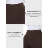 image:imageStelle Womens Bootcut Stretch Dress Work Pants Slacks with Pockets Pull OnCoffee