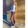 image:imageStelle Womens Bootcut Stretch Dress Work Pants Slacks with Pockets Pull OnCoffee