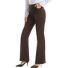 image:imageStelle Womens Bootcut Stretch Dress Work Pants Slacks with Pockets Pull OnCoffee