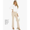 image:imageStelle Womens Bootcut Stretch Dress Work Pants Slacks with Pockets Pull OnDune