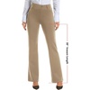 image:imageStelle Womens Bootcut Stretch Dress Work Pants Slacks with Pockets Pull OnKhaki