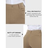 image:imageStelle Womens Bootcut Stretch Dress Work Pants Slacks with Pockets Pull OnKhaki
