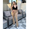 image:imageStelle Womens Bootcut Stretch Dress Work Pants Slacks with Pockets Pull OnKhaki