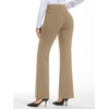 image:imageStelle Womens Bootcut Stretch Dress Work Pants Slacks with Pockets Pull OnKhaki