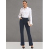 image:imageStelle Womens Bootcut Stretch Dress Work Pants Slacks with Pockets Pull OnNavy