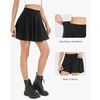 image:imageStelle Womens Casual Skater Skirt Flared Pleated Mini Skort with ShortsBlack