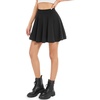 image:imageStelle Womens Casual Skater Skirt Flared Pleated Mini Skort with ShortsBlack