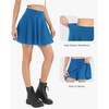 image:imageStelle Womens Casual Skater Skirt Flared Pleated Mini Skort with ShortsElectric Blue