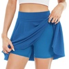 image:imageStelle Womens Casual Skater Skirt Flared Pleated Mini Skort with ShortsElectric Blue